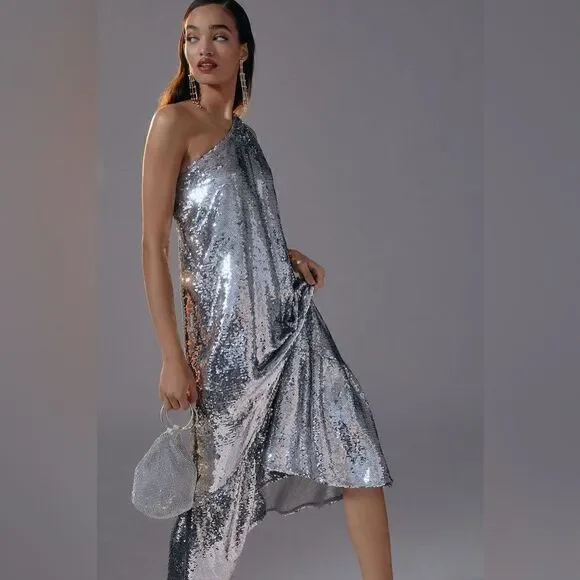 New Anthropologie x MAEVEOne-shoulder Sequin Dress$230.00